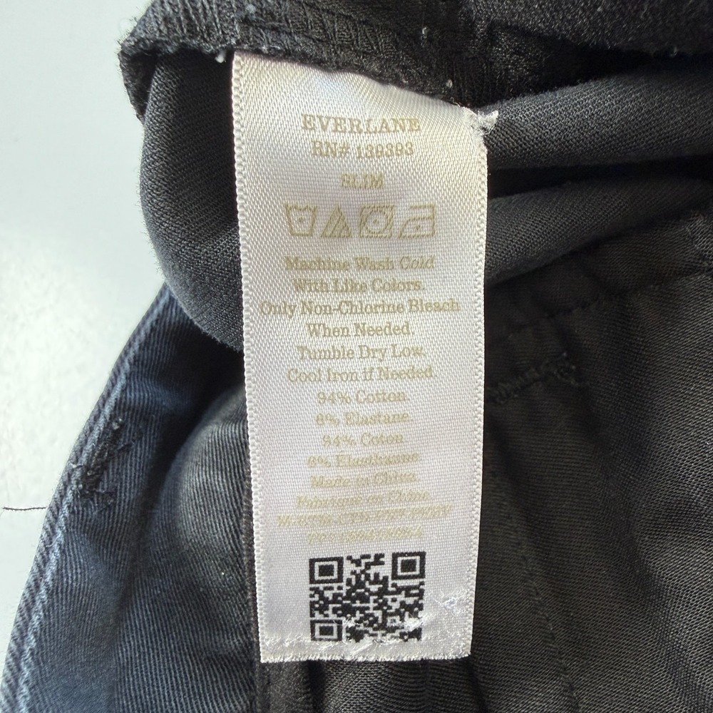 EVERLANE Uniform The Performance Chino Pant Mens 35x32 Slim Navy Blue Classic - Picture 9 of 10